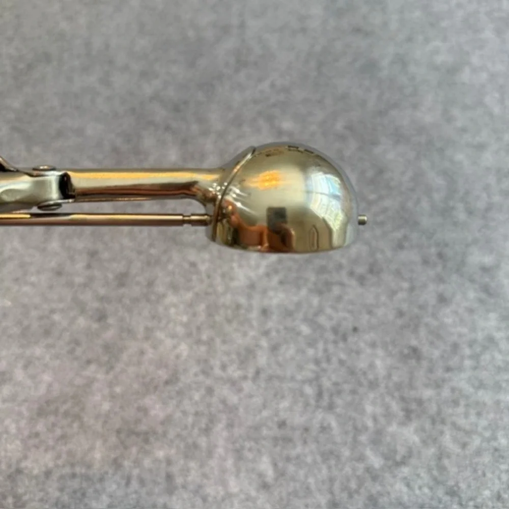 Vintage Pampered  Chef Cookie Scoop Small Silver Squeeze Handle Stainless